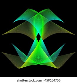Abstract waves. Vector illustration
