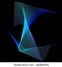 Abstract waves. Vector illustration