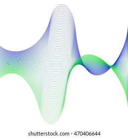 Abstract waves. Vector illustration