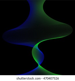 Abstract waves. Vector illustration