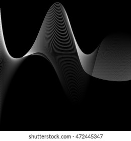 Abstract waves. Vector illustration