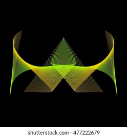 Abstract waves. Vector illustration