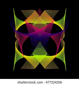 Abstract waves. Vector illustration