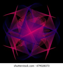 Abstract waves. Vector illustration