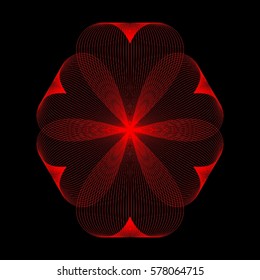 Abstract waves. Vector illustration