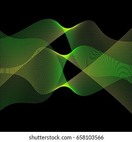 Abstract waves. Vector illustration