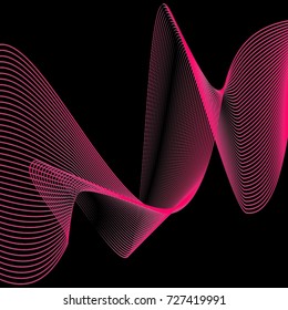 Abstract waves. Vector illustration