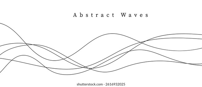 Abstract waves vector illustration. EPS10