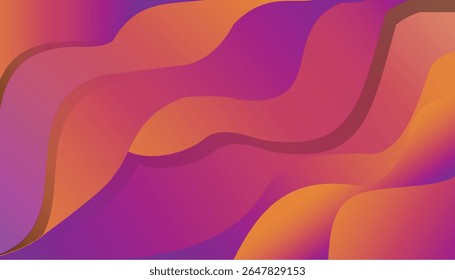 Abstract Waves of Warmth and Vibrancy: A Dynamic Gradient Exploration