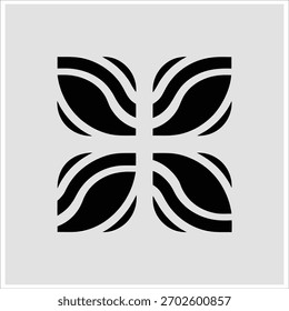 "Abstract Wave-Shaped Geometric Logo, Flowing Lines, Layered Shapes, Modern Minimal Vector Design, Gradient or Solid Colors"
