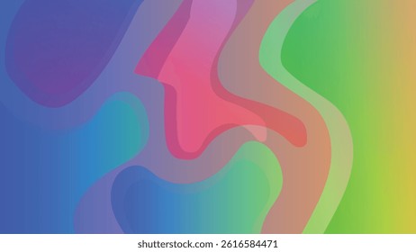 Abstract wavey blue pattern background. abstract red purple yellow gradient papercut overlap layers on dark blue background. Modern futuristic background. Can be use for landing page,Colorful abstract