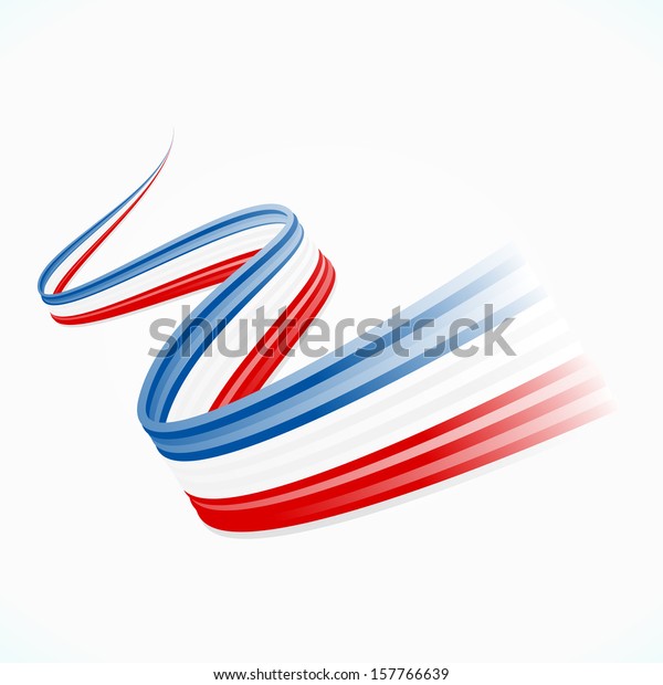 なびく抽象的なアメリカ 英語 フランス国旗 のベクター画像素材 ロイヤリティフリー