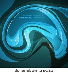Abstract waving background, futuristic style illustration eps10.