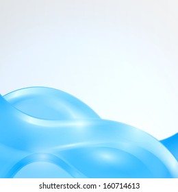 Abstract waving blue background