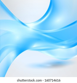 Abstract waving blue background