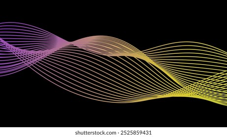 Abstract Waving Line Background template