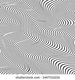 Fondo de patrón geométrico abstracto de ondulación para cubierta, tarjeta de saludo, volante. papel tapiz de diseño texturizado. Plantilla de ilustración vectorial creativa