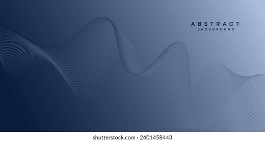 Hintergrund der abstrakten Wellenlinien-Partikeltechnologie. Moderner Farbverlauf mit leuchtenden Kreislinien schmückt den Hintergrund. für Banner, Website, Kopfzeile
