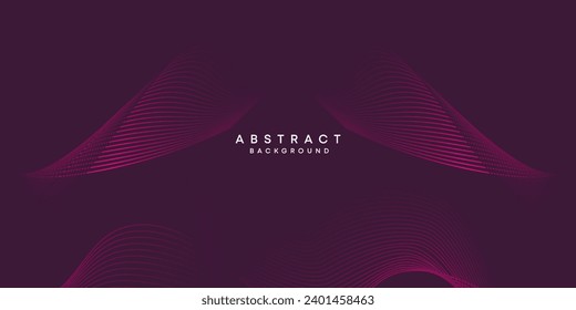 Abstract Waving Line Particle Technology Background. Modern gradient with glowing circles lines decoration background. for banner, website, header