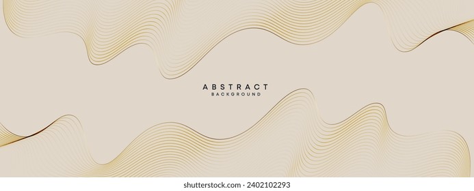 Abstract Waving Line Particle Technology Background. Modern gradient with glowing circles lines decoration background for banner, website, header