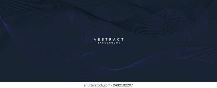 Abstract Waving Line Particle Technology Background. Modern gradient with glowing circles lines decoration background for banner, website, header