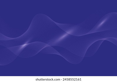 Abstract Waving Line Particle Technology Background