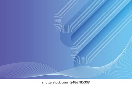 Abstract Waving Line Particle Technology Background with Glowing Wave Shiny Moving Lines Design Element