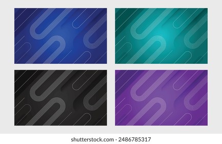 Abstract Waving Line Particle Technology Background with Glowing Wave Shiny Moving Lines Design Element