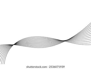 Abstract Waving Line Particle Technology Background . Abstract graphic waves .  White Abstract Background Design .