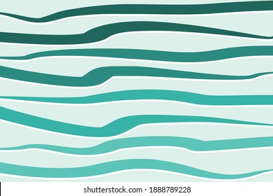 Abstract waving lines with soft blue color