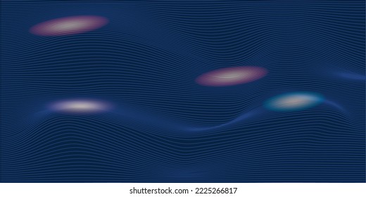 Abstract Waving Particle Technology Background Design. Abstract wave moving dots flow particles, hi-tech and big data background design for brochures, flyers, magazine, business card, banner. 
