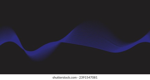 Abstract Waving Particle Technology Background Design. Abstract wave moving dots flow particles, hi-tech and big data background design for brochures, flyers, magazine, business card, banner