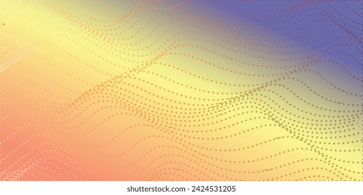 Abstract Waving Particle Technology Background Design