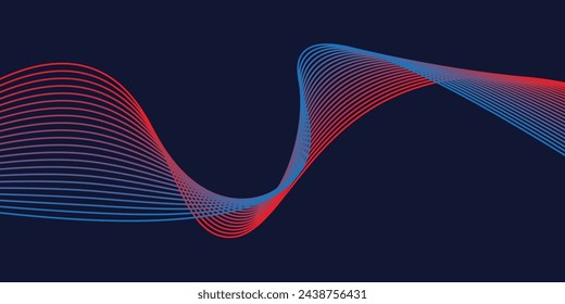 Abstract Waving Particle Technology Background Design. Abstract wave moving dots flow particles, hi-tech and big data background design for brochures, flyers, magazine, business card,