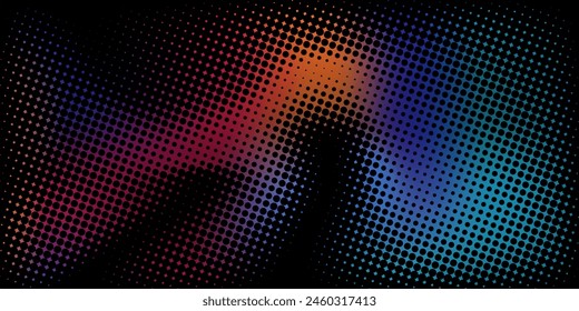 Abstract Waving Particle Technology Background Design.