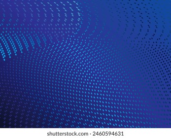 Abstract Waving Particle Technology Background Design. Abstract wave moving point flow particles, high tech and big data background design for brochure, flyer, magazine, business card, banner, etc.