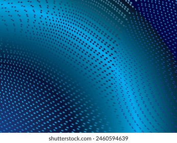Abstract Waving Particle Technology Background Design. Abstract wave moving point flow particles, high tech and big data background design for brochure, flyer, magazine, business card, banner, etc.