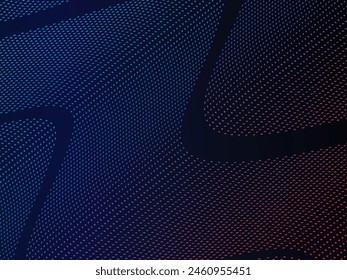 Abstract Waving Particle Technology Background Design. Abstract wave moving point flow particles, high tech and big data background design for brochure, flyer, magazine, business card, banner, etc.