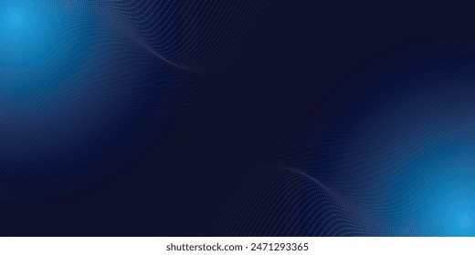 Abstract Waving Particle Technology Background Design.