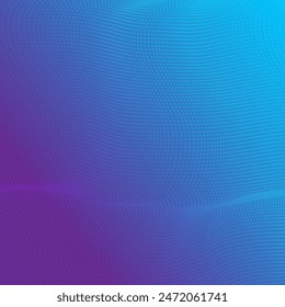 Abstract Waving Particle Technology Background Design. Abstract wave moving dots flow particles, hi-tech and big data background design for brochures, flyers, magazine, business card, banner. Vector