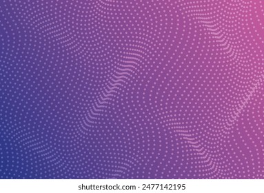 Diseño Abstractas de fondo de Tecnología de partículas ondulantes. Los puntos móviles de la onda Abstractas fluyen partículas, diseño de fondo de alta tecnología y de grandes datos para folletos, volantes, revista, tarjeta de visita, Anuncio. Vector
