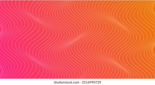 Abstract Waving Particle Technology Background Design