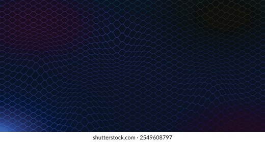 Diseño Abstractas de fondo de Tecnología de partículas onduladas. Partículas de flujo de puntos móviles de onda Abstractas, diseño de fondo de alta tecnología y big data para folletos, volantes, revista, tarjeta de visita, Anuncio. Vector