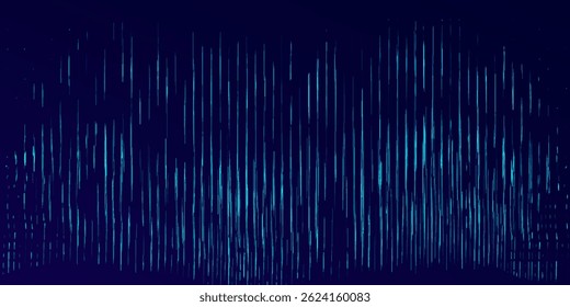 Abstract Waving Particle Technology Background Design. Abstract wave moving dots flow particles, hi-tech and big data background design for brochures, flyers, magazine, business card, banner. Vector