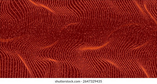 Abstract Waving Particle Technology Background Design. Abstract wave moving dots flow particles, hi-tech and big data background design for brochures, flyers, magazine, business card, banner. Vector