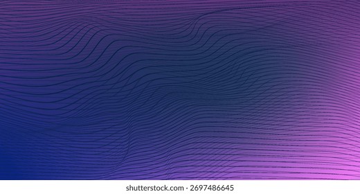 Abstract Waving Particle Technology Background Design. Abstract wave moving dots flow particles, VECTOR 10