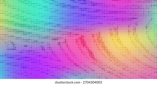 Fondo Abstractas de Tecnología de partículas onduladas. 3D punto de onda Fractal ciencia futurista visualización de audio. Alta tecnología y big data. Tecnología digital y ciencia para folletos, tarjetas, Anuncios. Vector.