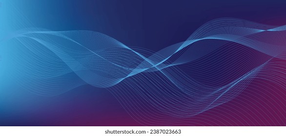 Abstraktes Design der Wellentechnologie.