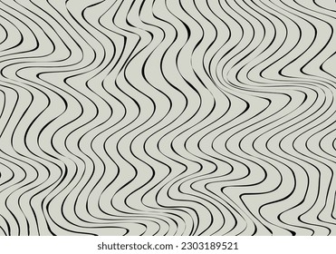 Resumen de malla ondulada 3d sobre fondo blanco. Onda dinámica geométrica. Máquina inalámbrica de tecnología 3D. Ilustración vectorial.