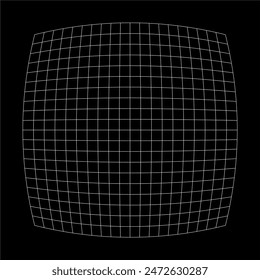 Abstractas malla ondulada 3d sobre un fondo negro. Ilustración vectorial de estructura alámbrica de tecnología 3d de onda dinámica geométrica.